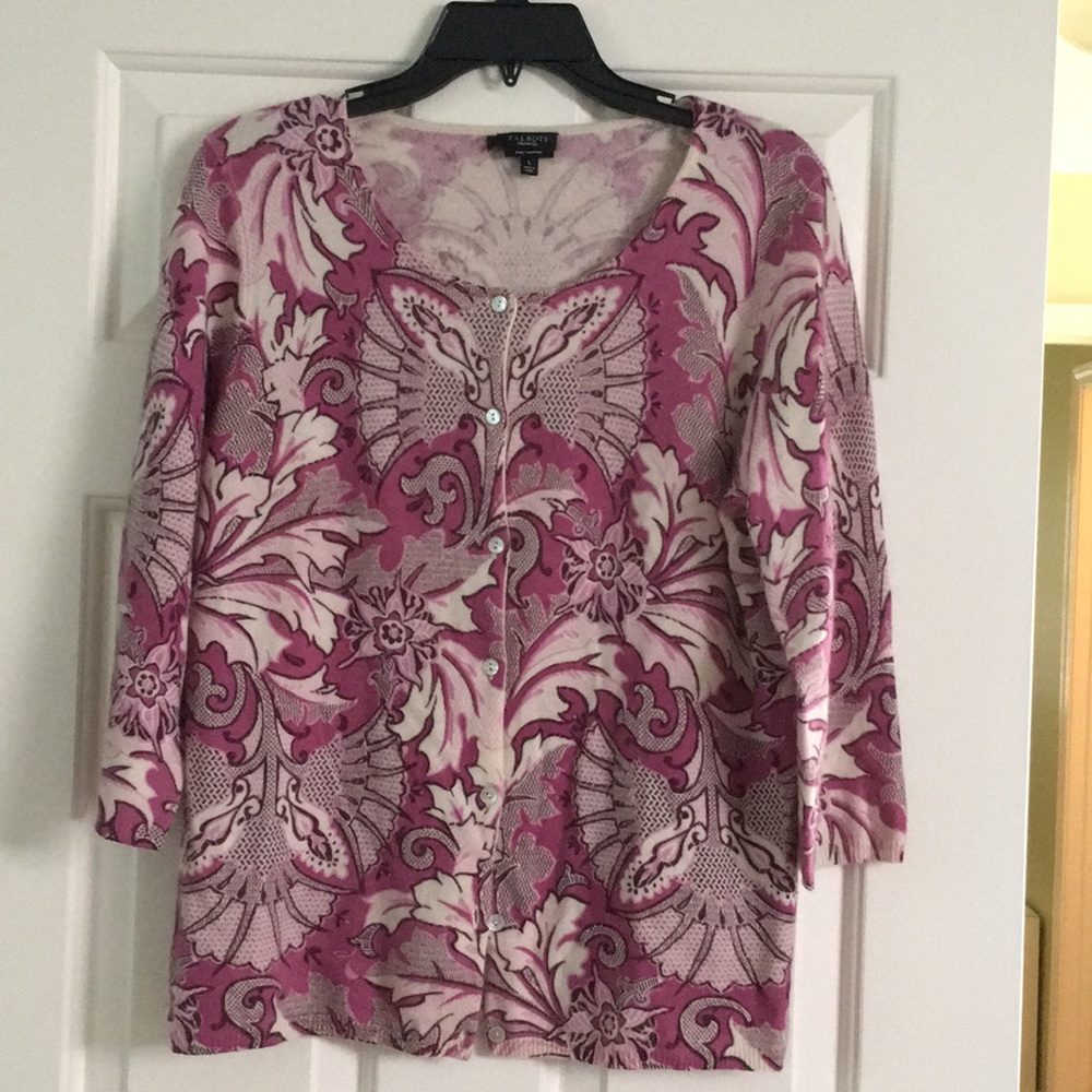 Talbots PURE cashmere sweater size Large